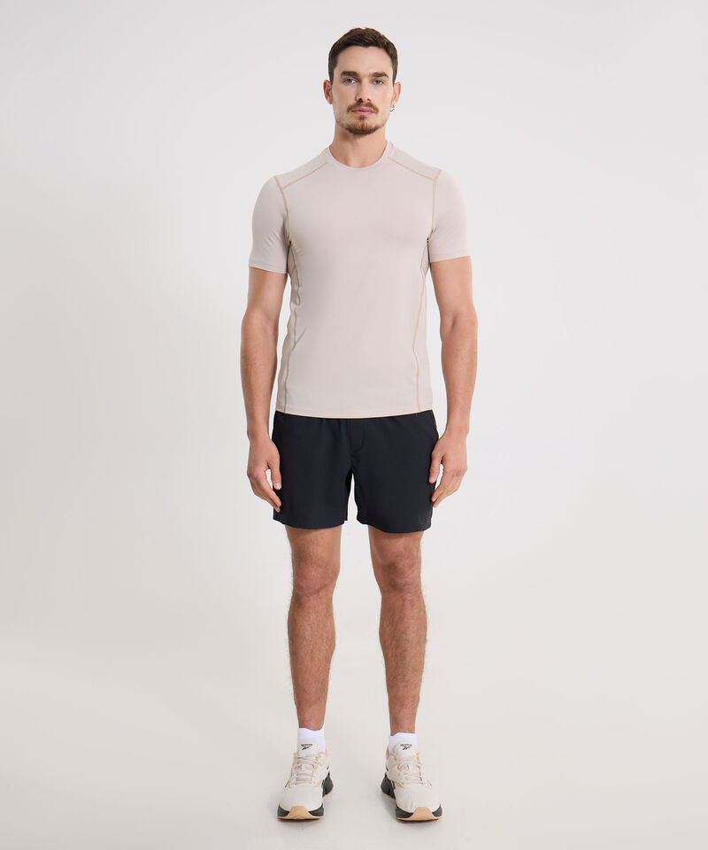 Camiseta Deportiva Manga Corta Regular Fit, Mocca