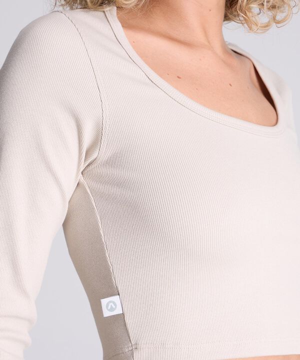 Camiseta Para Mujer Beige image number null