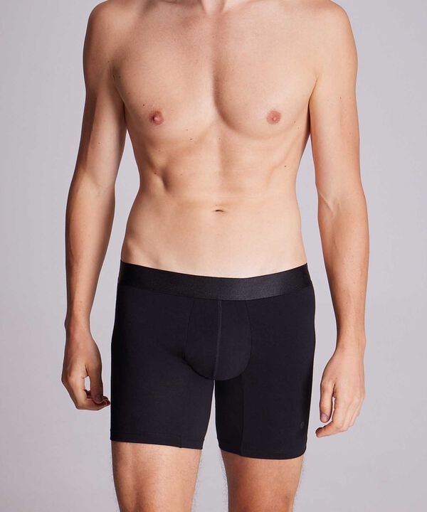 Boxer Para Hombre Negro image number null