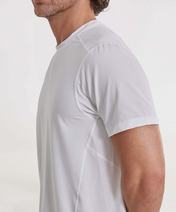 Camiseta Deportiva Manga Corta Regular Fit, Blanco image number null