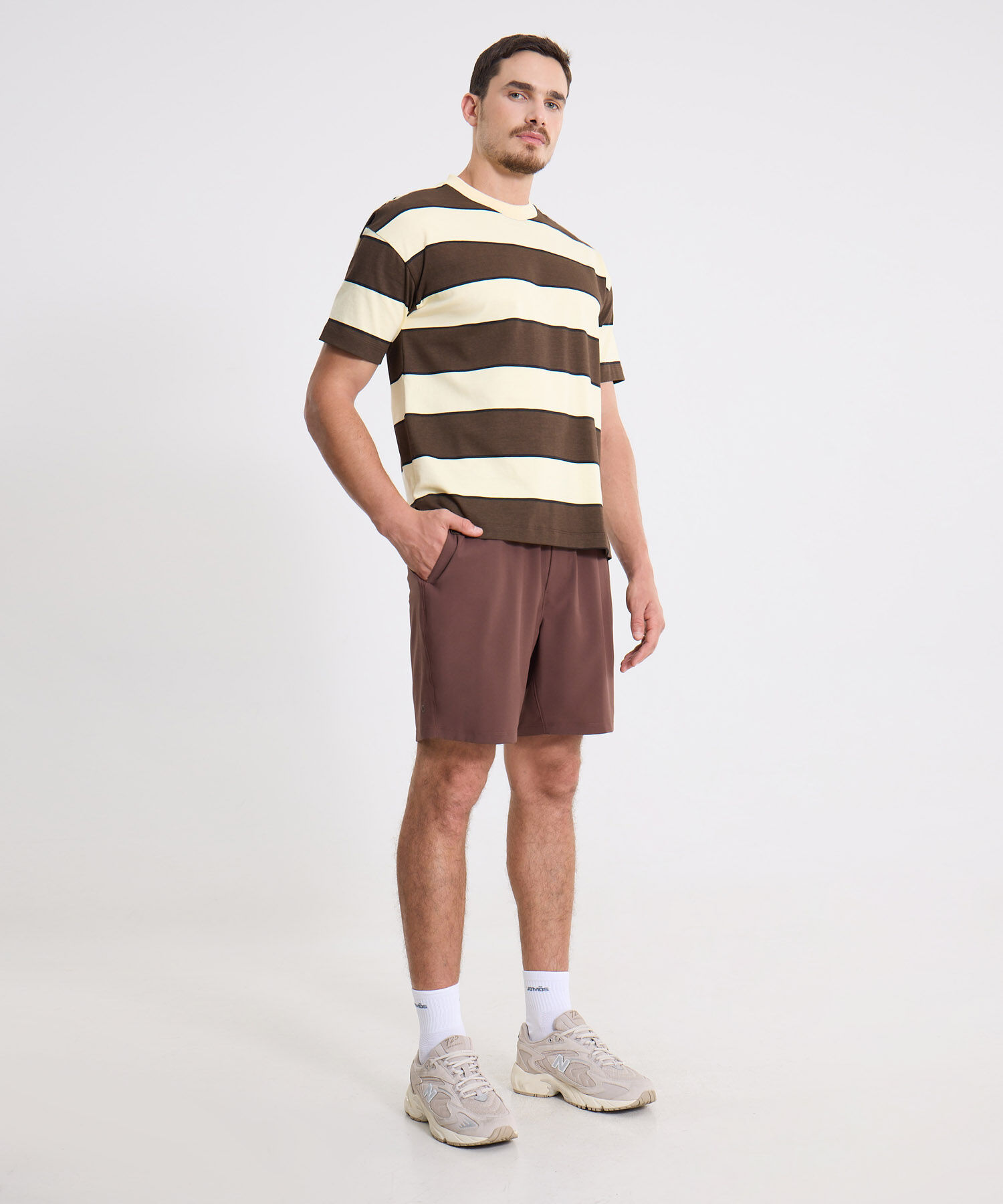 Camiseta Para Hombre Cafe