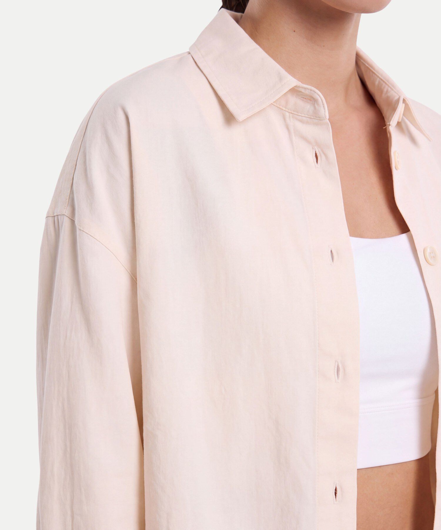 Camisa Para Mujer Crema
