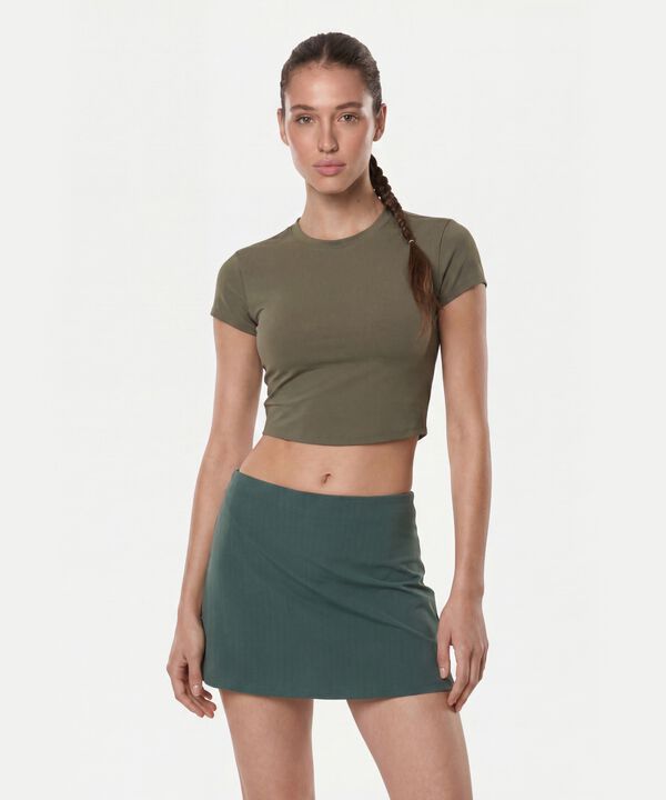 Camiseta Para Mujer VerdeOscuro image number null