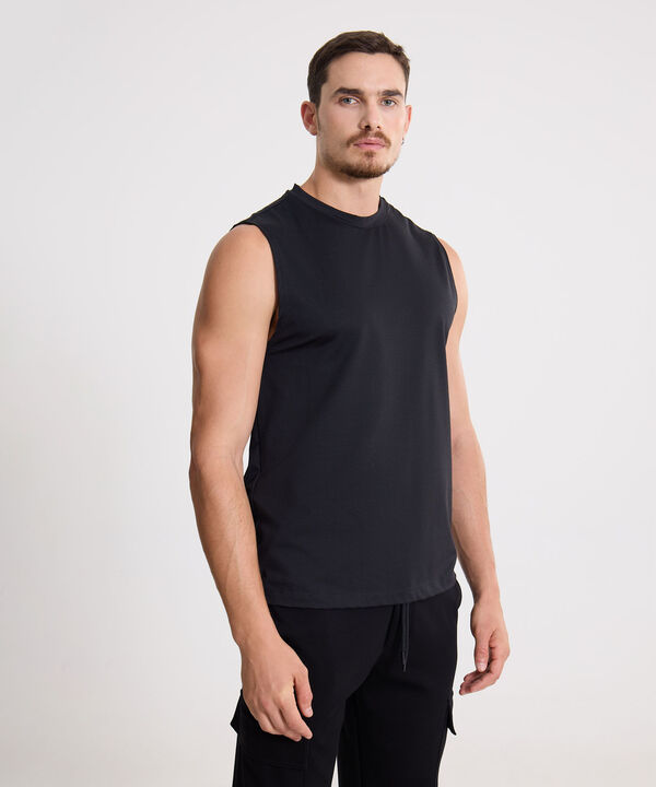 Camiseta Para Hombre Negro image number null