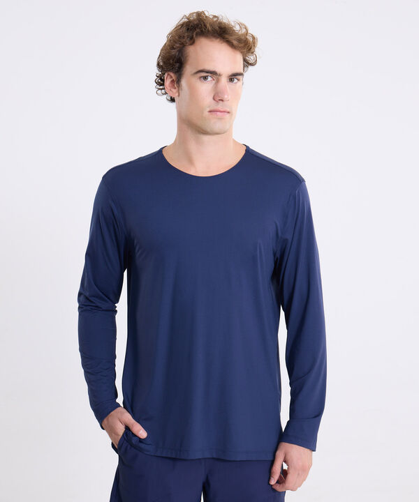Camiseta Para Hombre AzulOscuro image number null