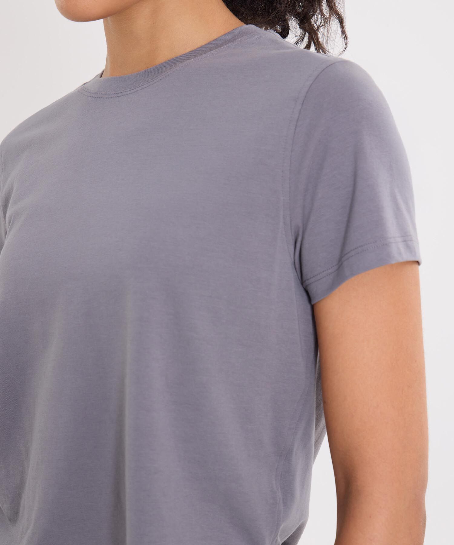 Camiseta Para Mujer Gris