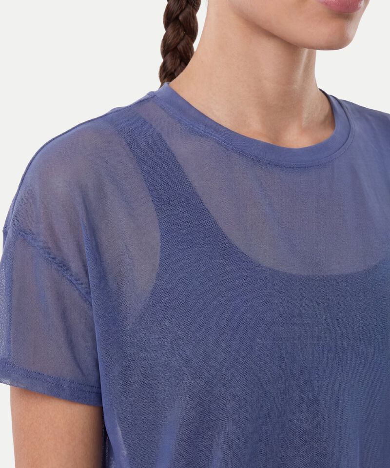 Camiseta Para Mujer Azul