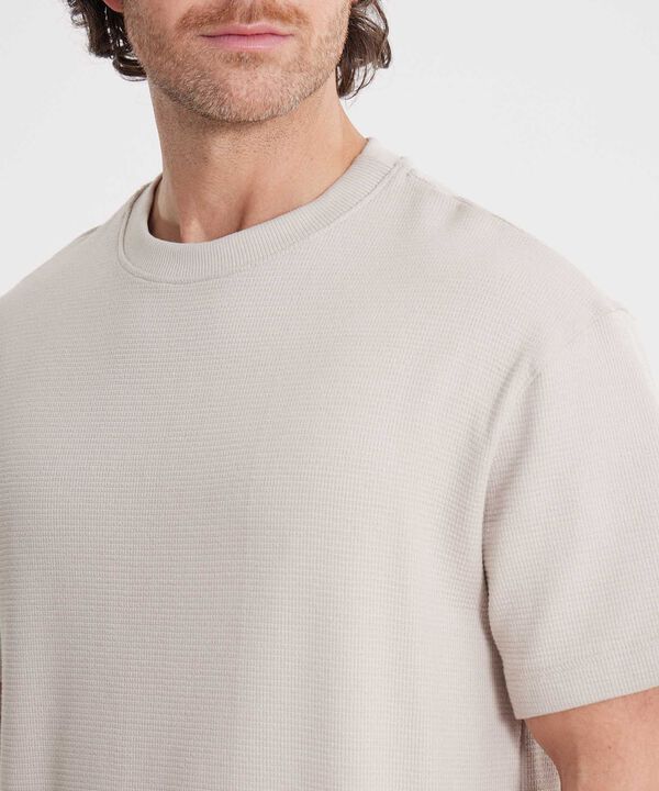 Camiseta Para Hombre Beige image number null