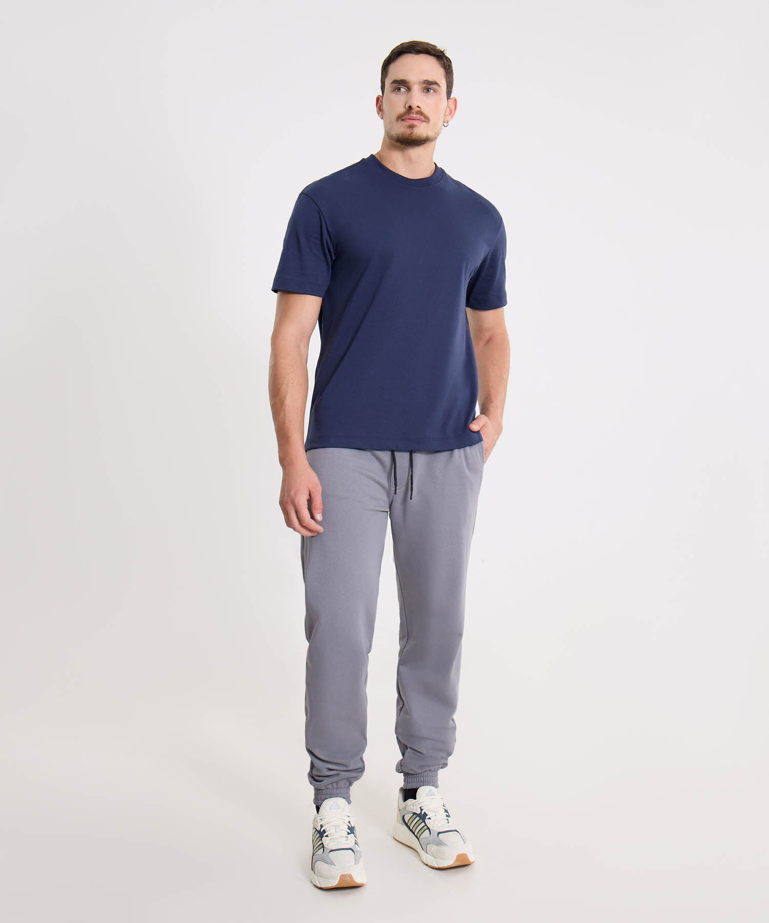 Camiseta Para Hombre AzulOscuro