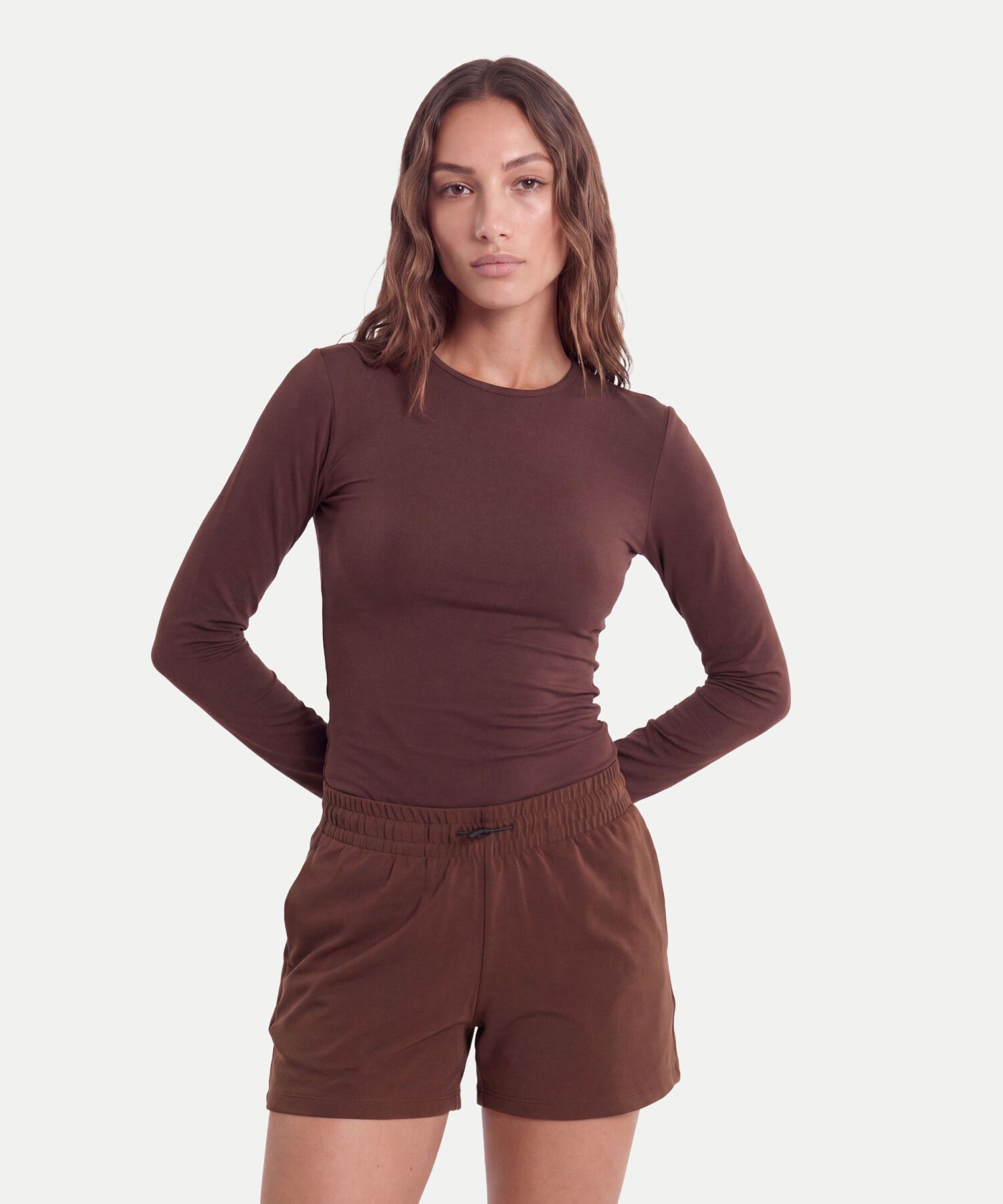 Camiseta Para Mujer CafeOscuro