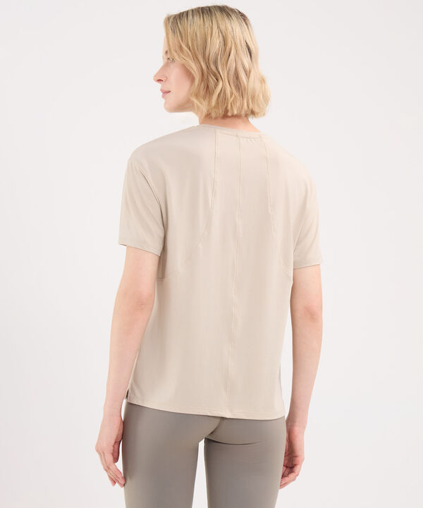 Camiseta Para Mujer Beige