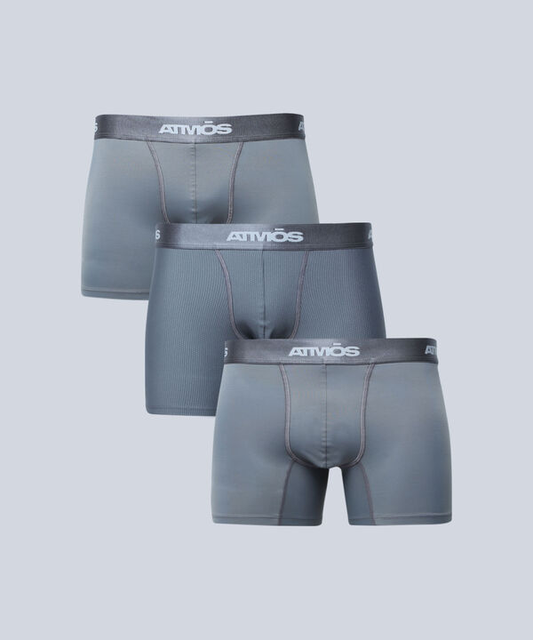 Boxer Para Hombre Gris image number null