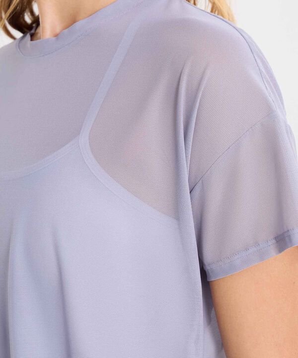 Camiseta Para Mujer GrisClaro image number null