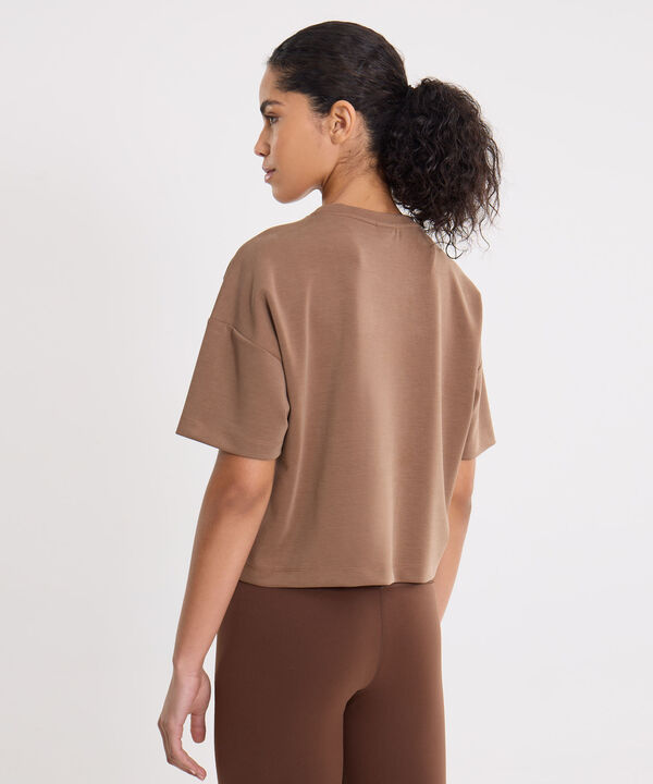Camiseta Para Mujer CafeOscuro image number null