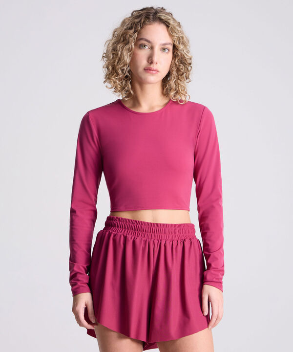 Camiseta Para Mujer Fucsia image number null