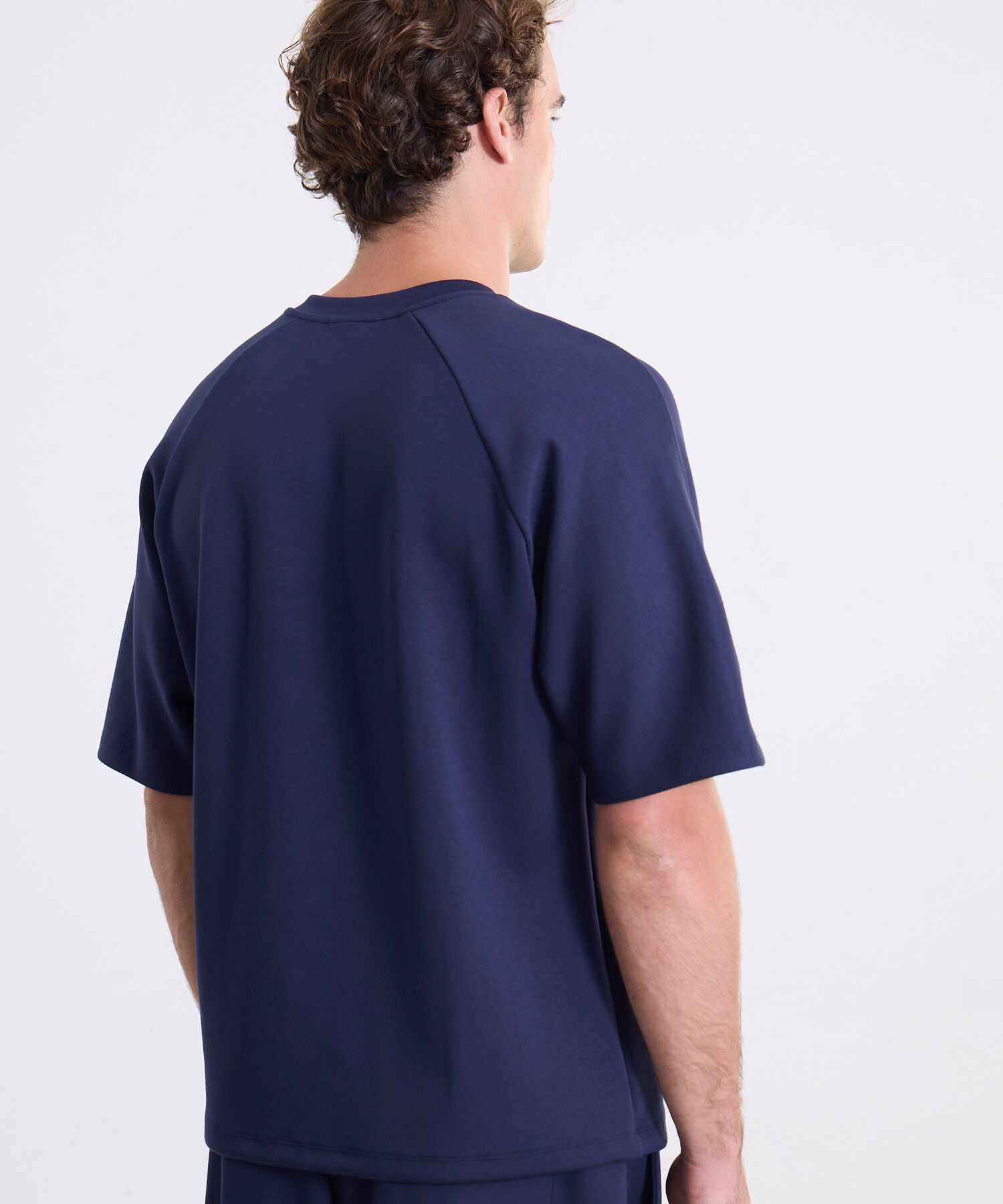 Camiseta Para Hombre AzulOscuro