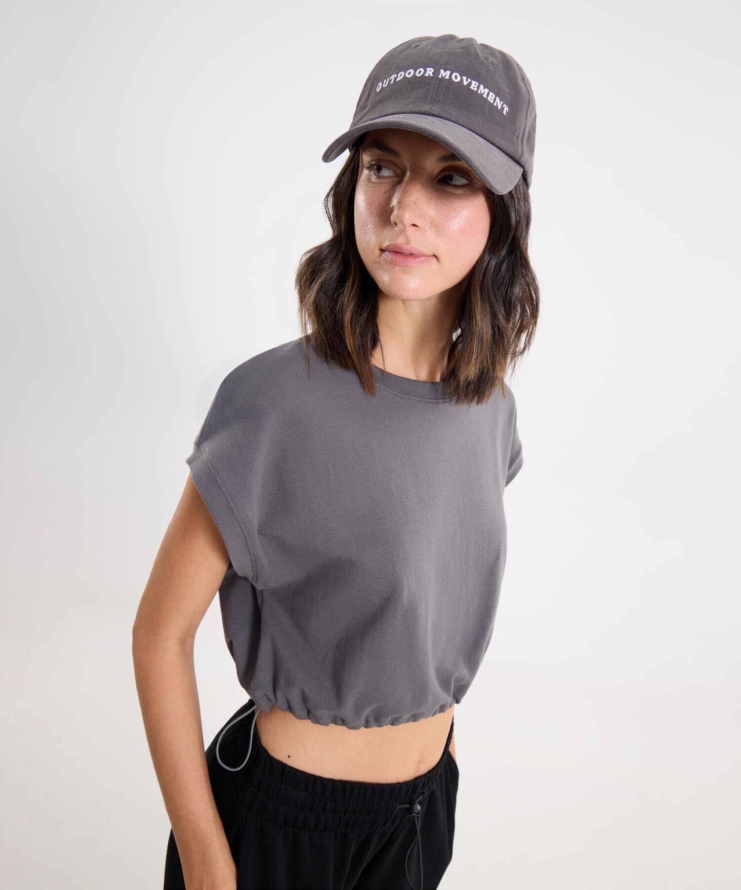 Caps Para Mujer GrisOscuro