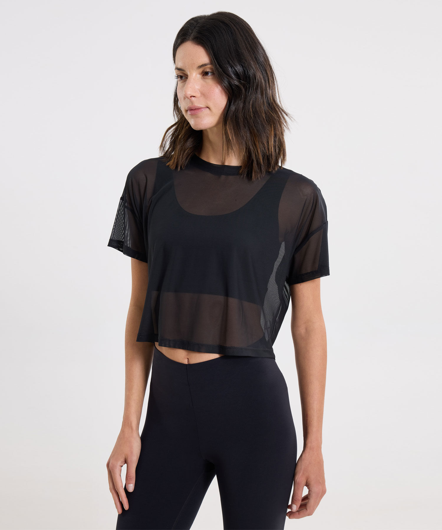 Camiseta Para Mujer Negro