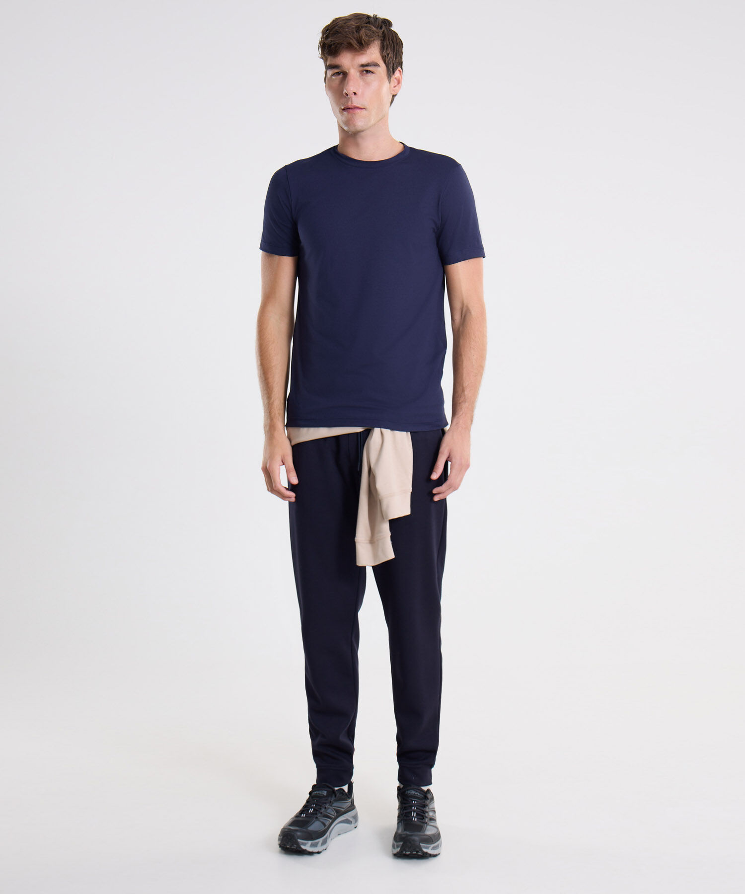 Camiseta Para Hombre AzulOscuro