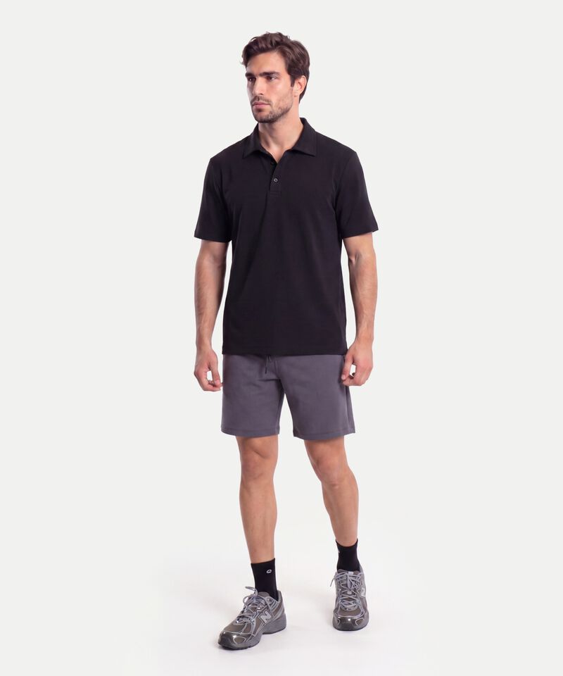 Polo Para Hombre Negro
