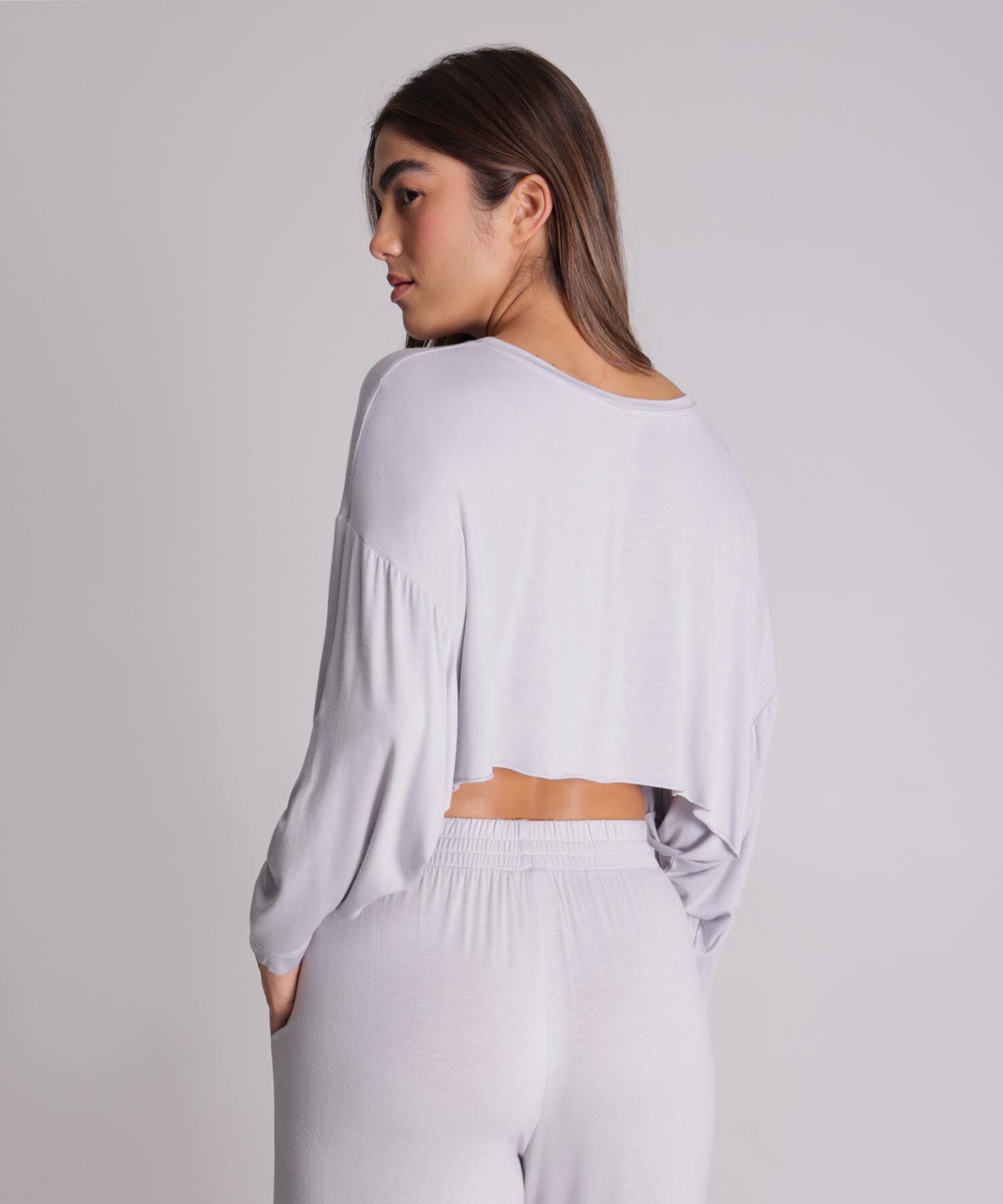 Camiseta Para Mujer Gris