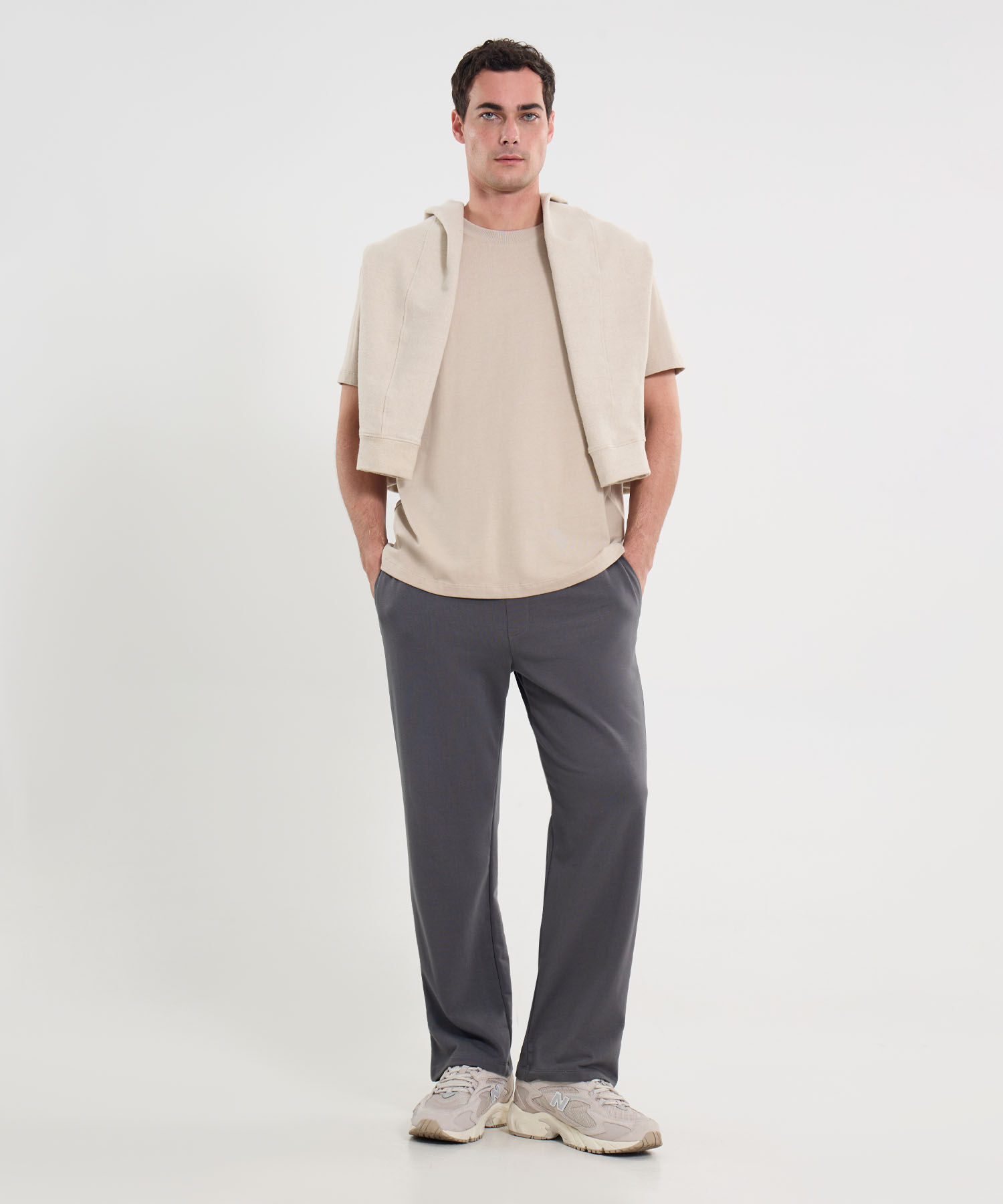 Camiseta Para Hombre Beige