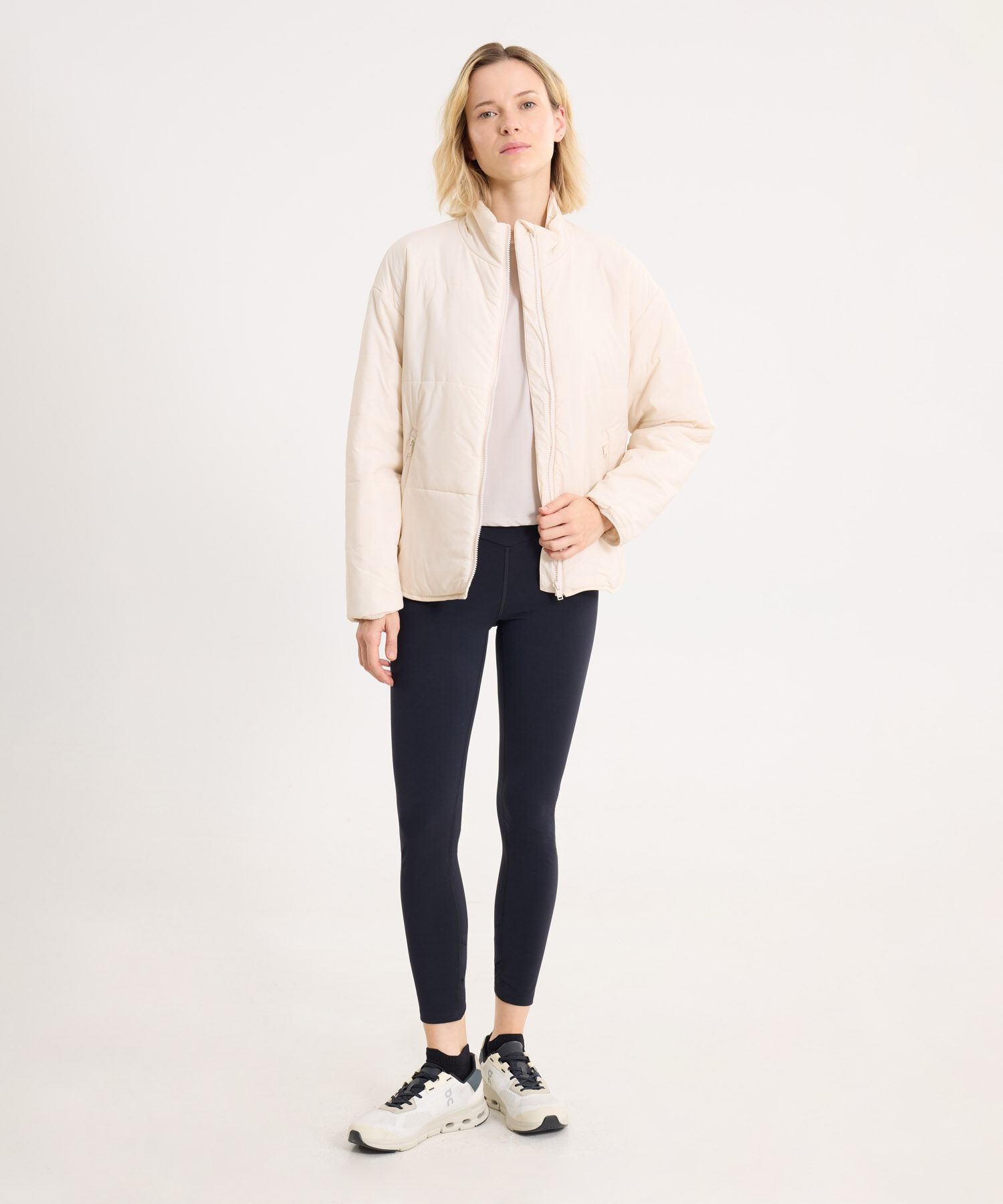 Chaqueta Para Mujer Crema