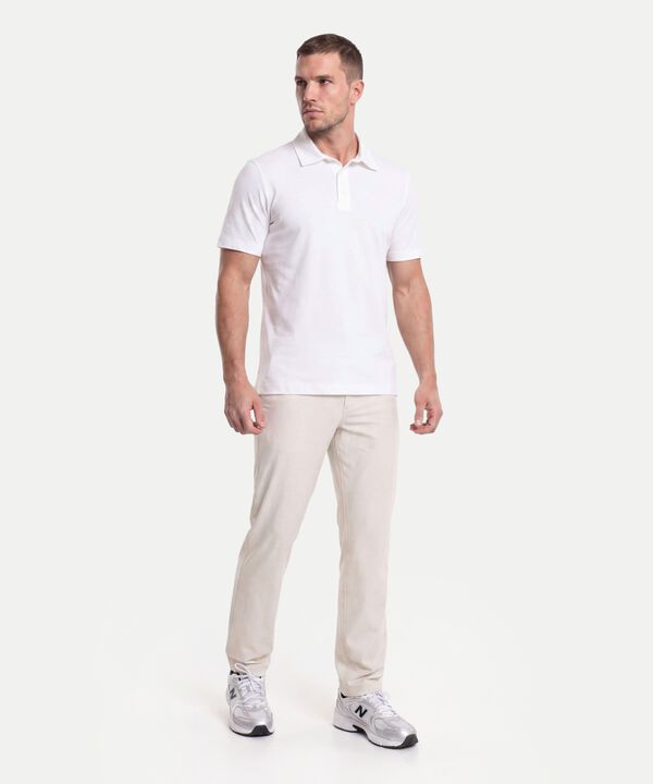 Polo Para Hombre Blanco