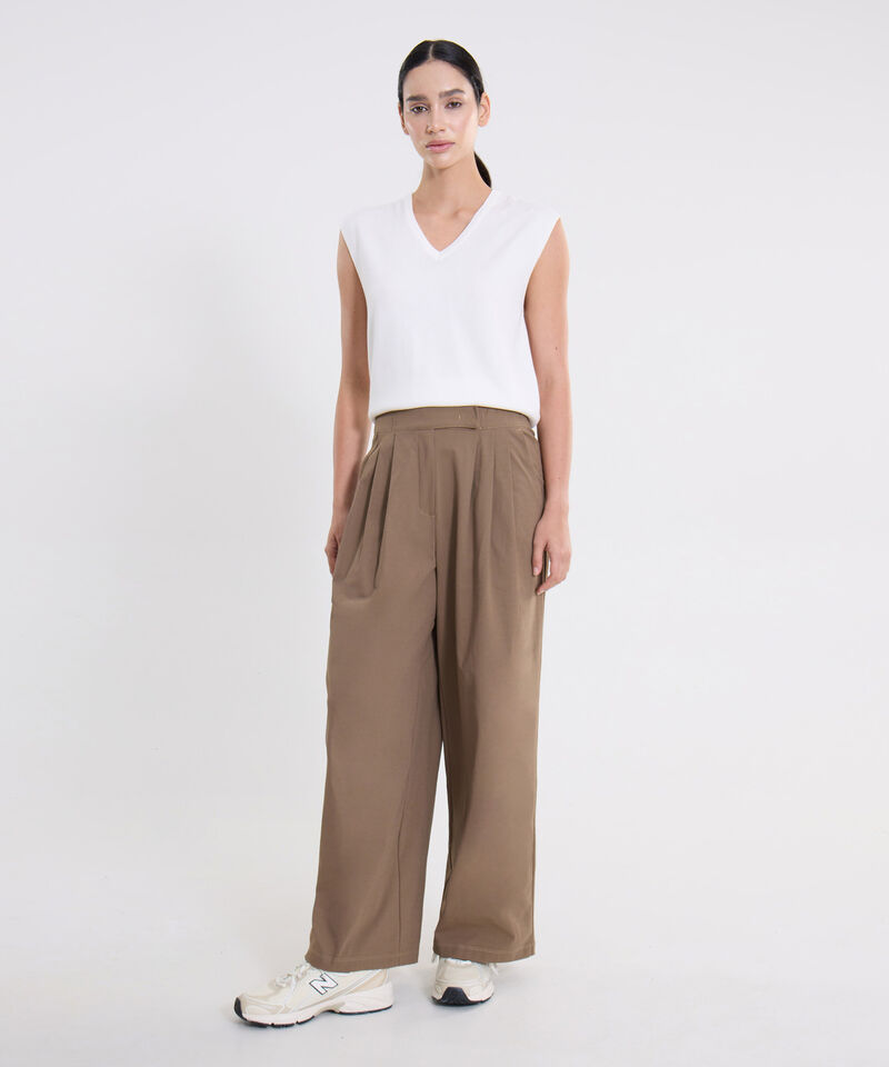 Pantalon Para Mujer Beige