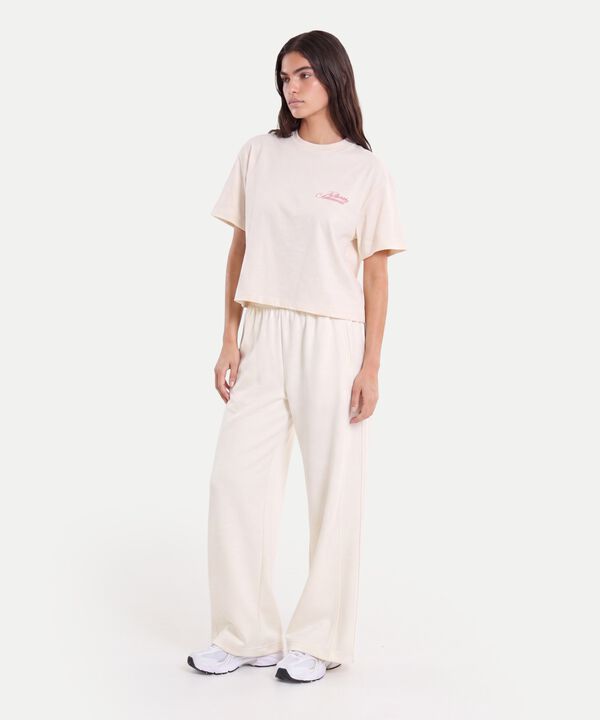 Camiseta Para Mujer Crema