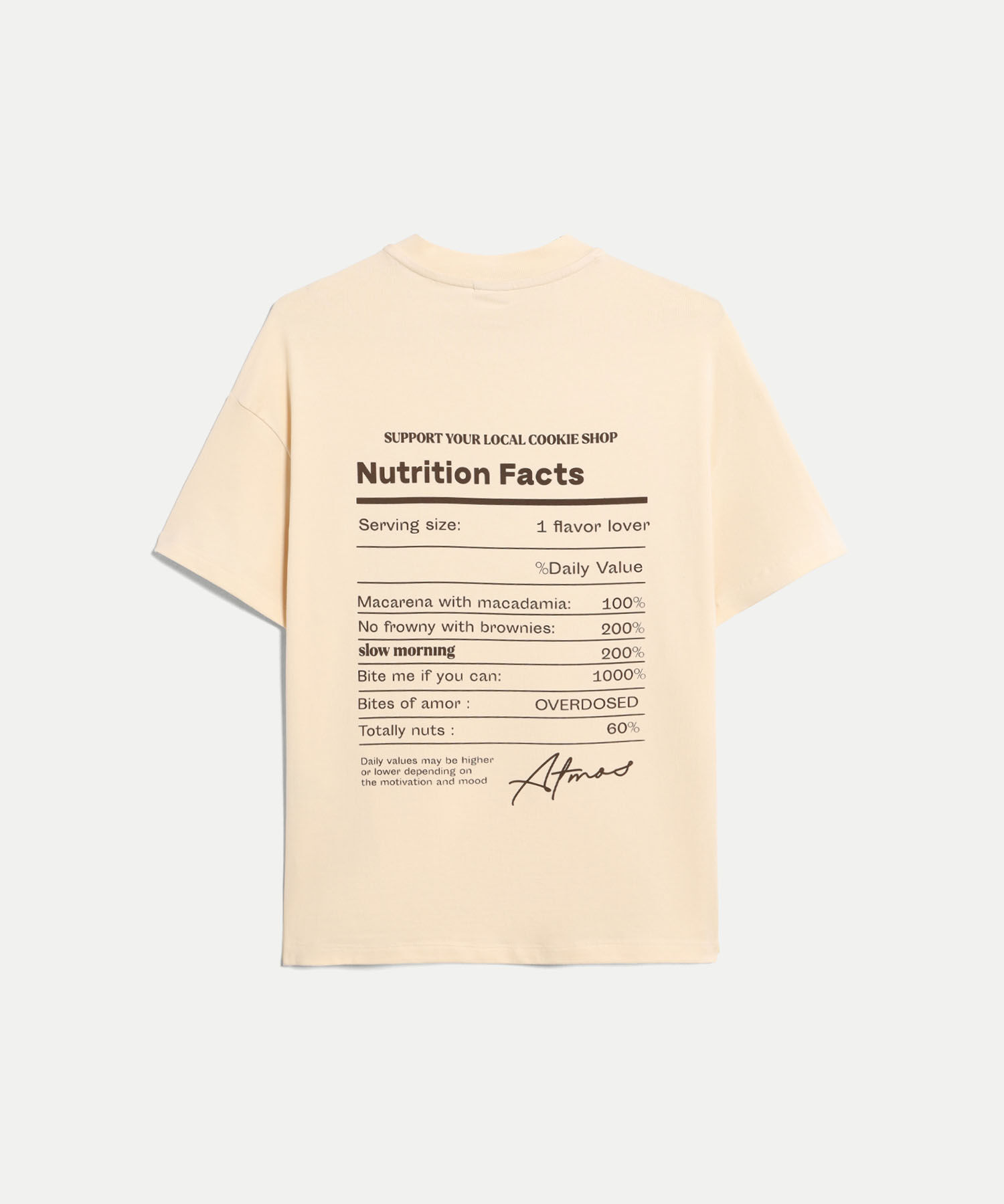 Camiseta Para Mujer Crema