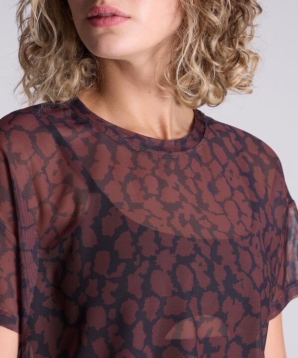 Camiseta Para Mujer CafeOscuro image number null