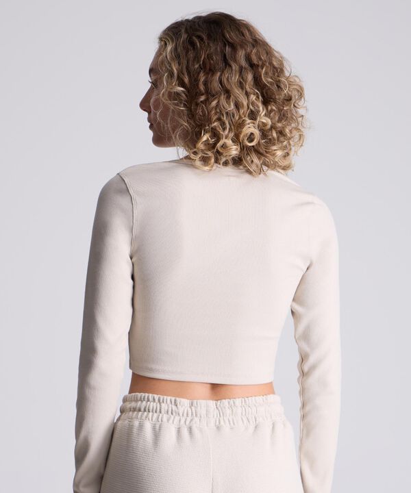 Camiseta Para Mujer Beige