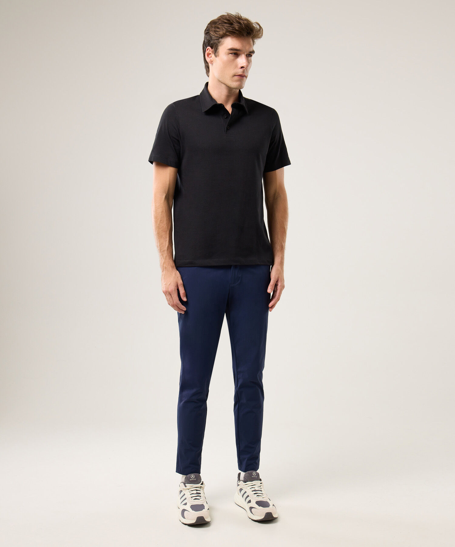 Polo Para Hombre Negro