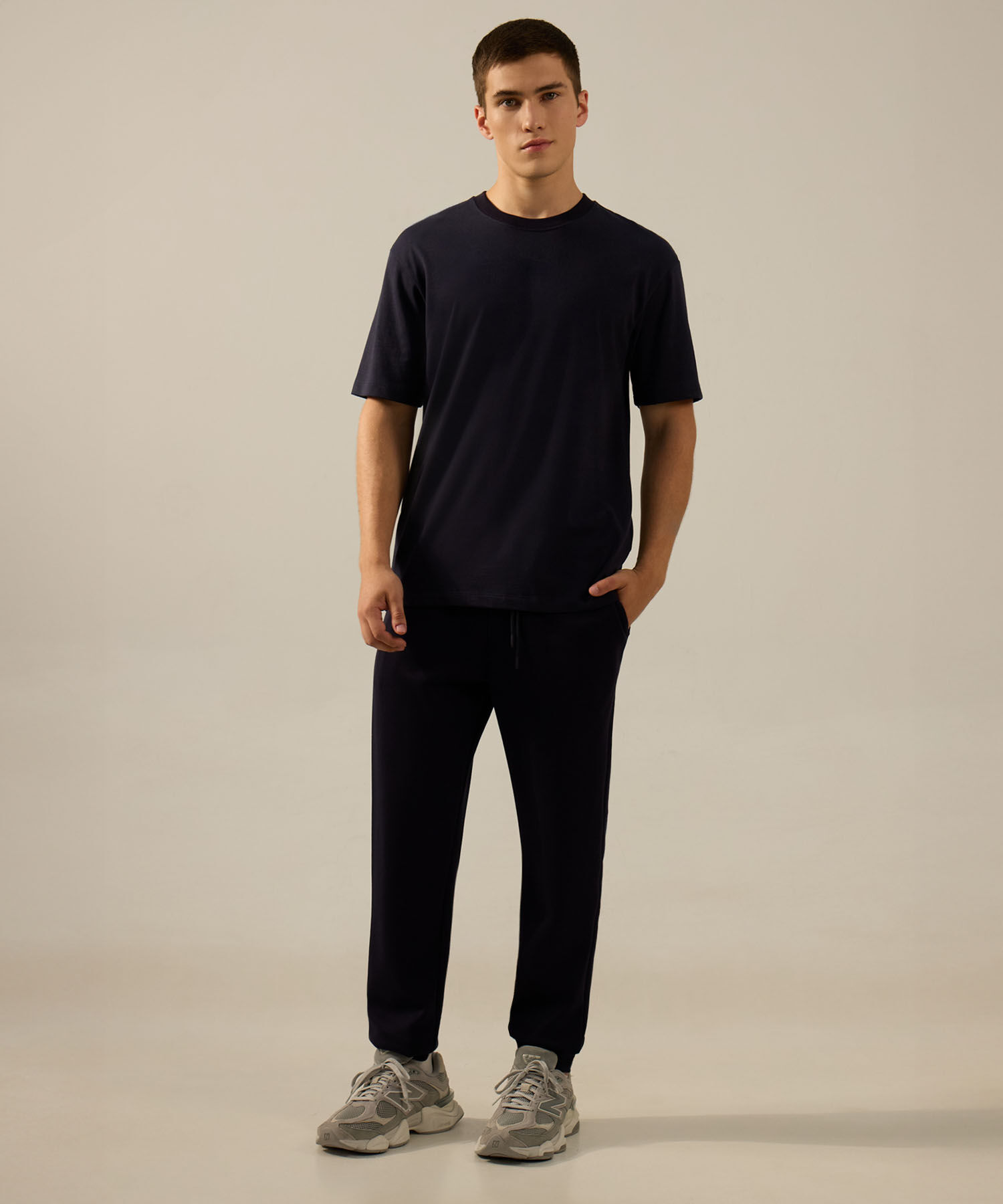 Camiseta Para Hombre AzulOscuro