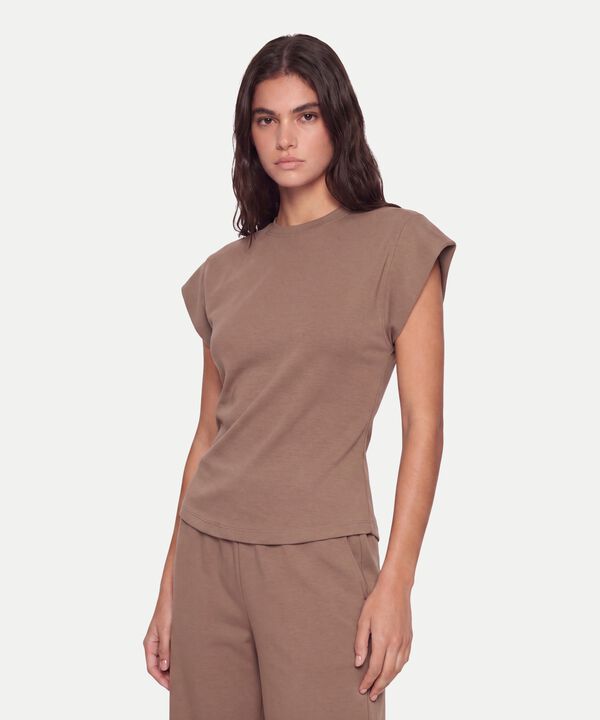 Camiseta Para Mujer Cafe image number null