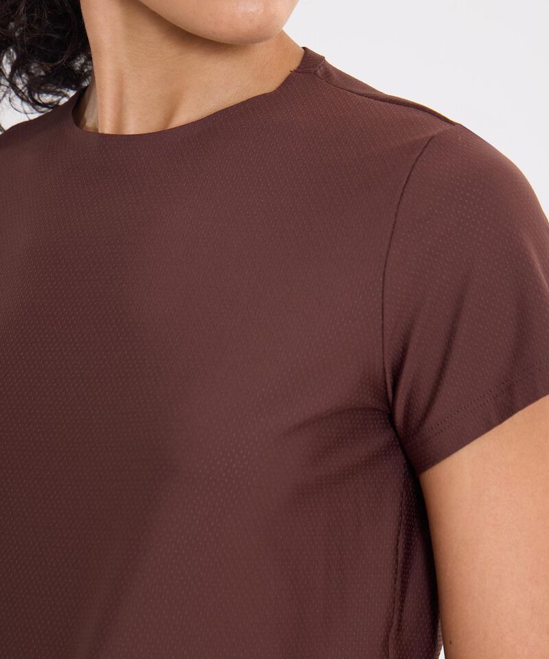 Camiseta Para Mujer CafeOscuro