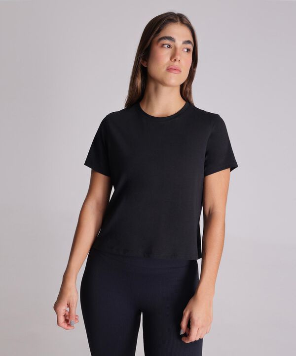 Camiseta Para Mujer Negro image number null