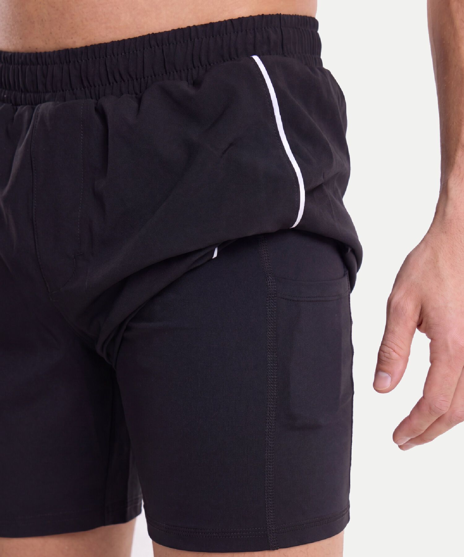 Bermuda Para Hombre Negro