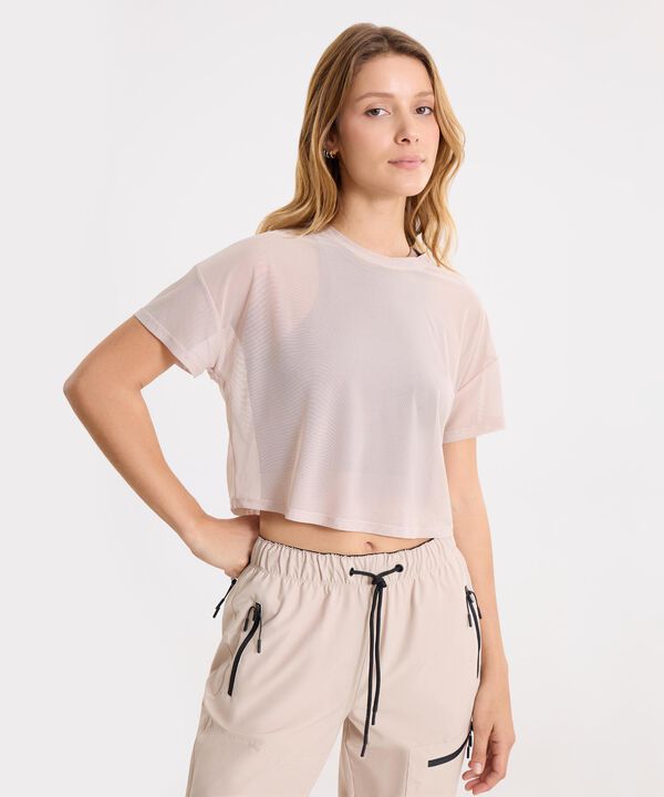 Camiseta Para Mujer Beige image number null