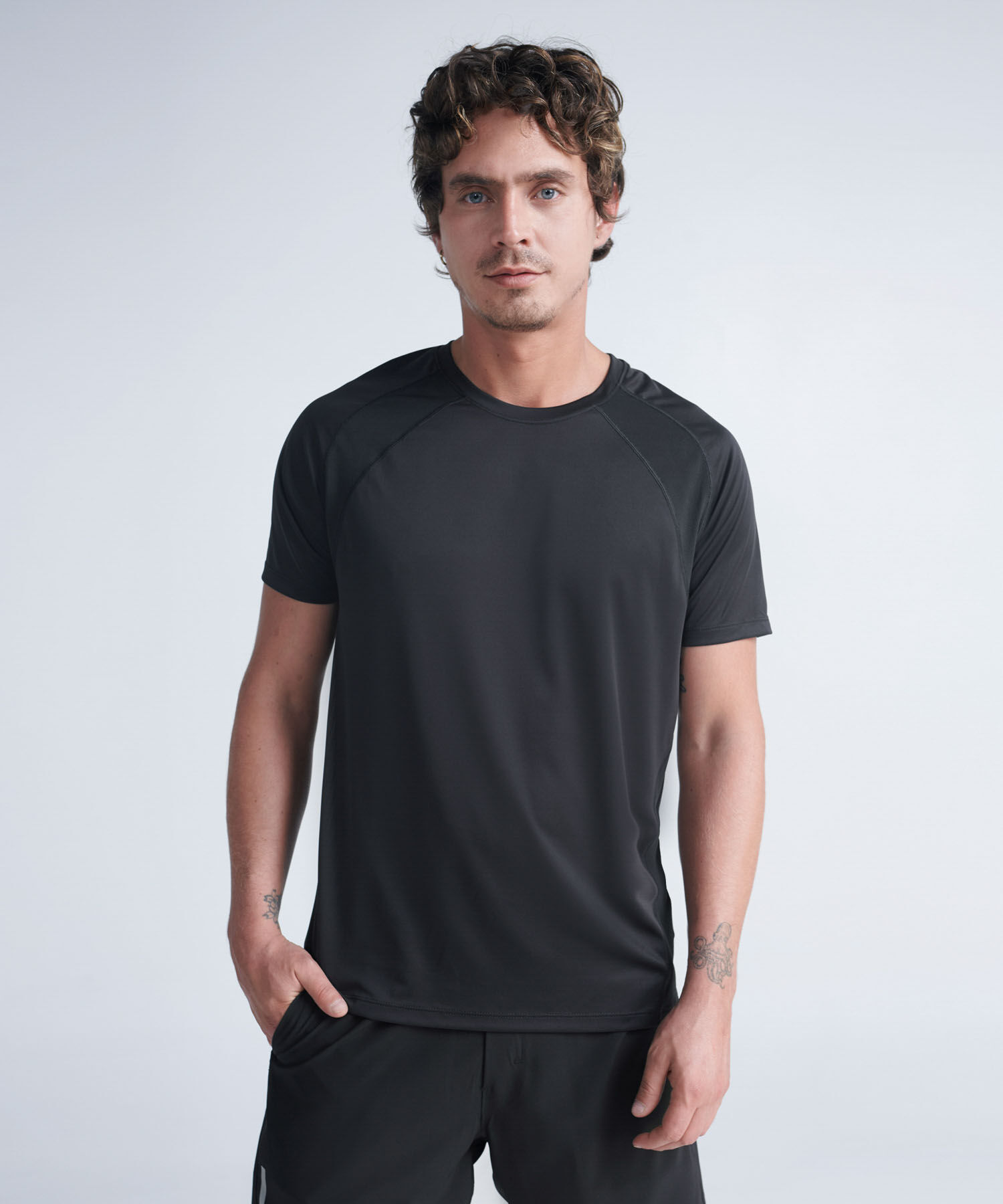 Camiseta Para Hombre Negro