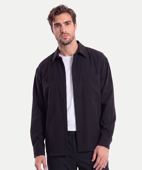 Camisa Para Hombre Negro image number null