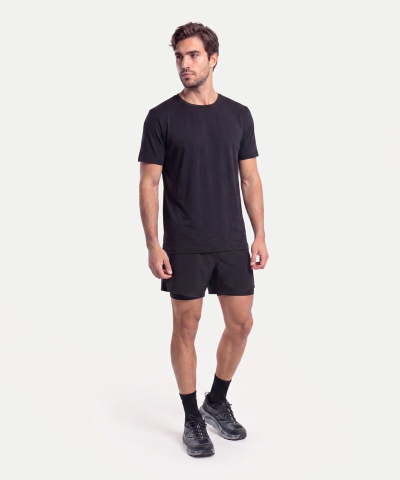 Camiseta Para Hombre Negro
