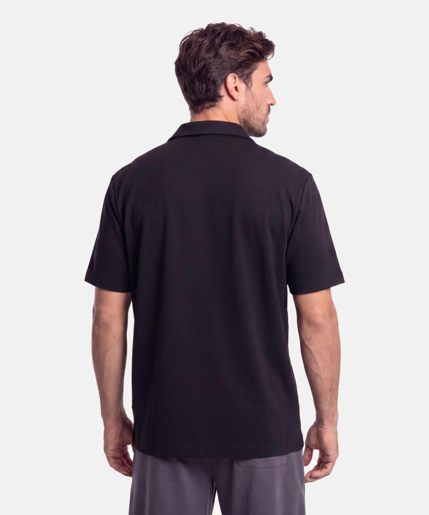 Polo Para Hombre Negro