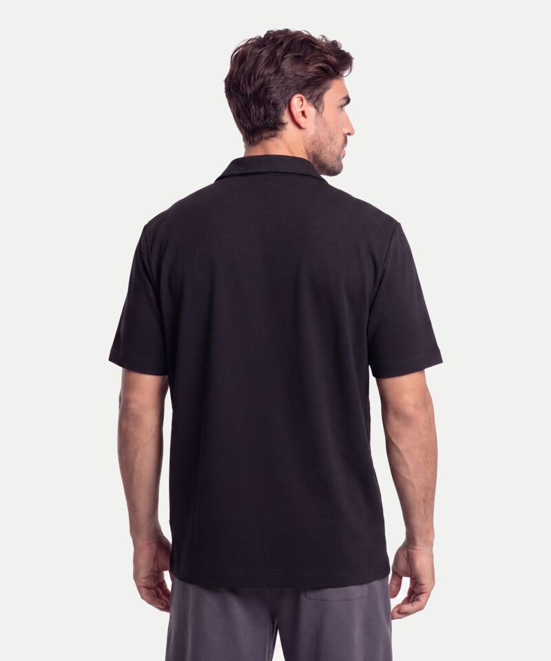 Polo Para Hombre Negro