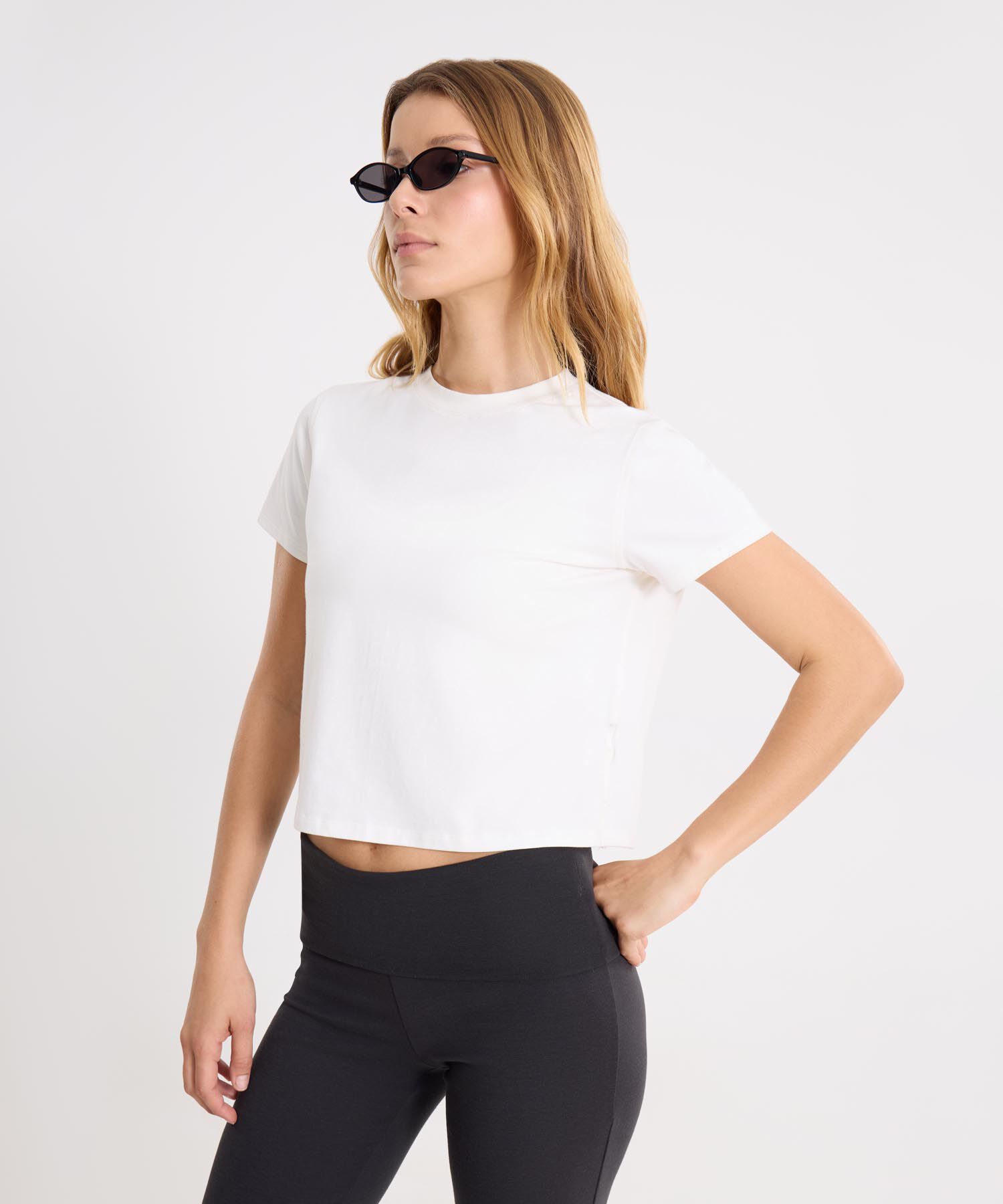 Camiseta Para Mujer Marfil