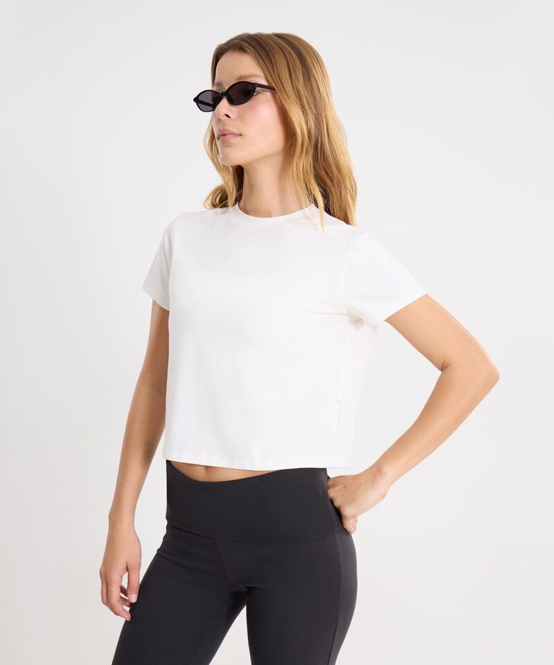 Camiseta Para Mujer Marfil