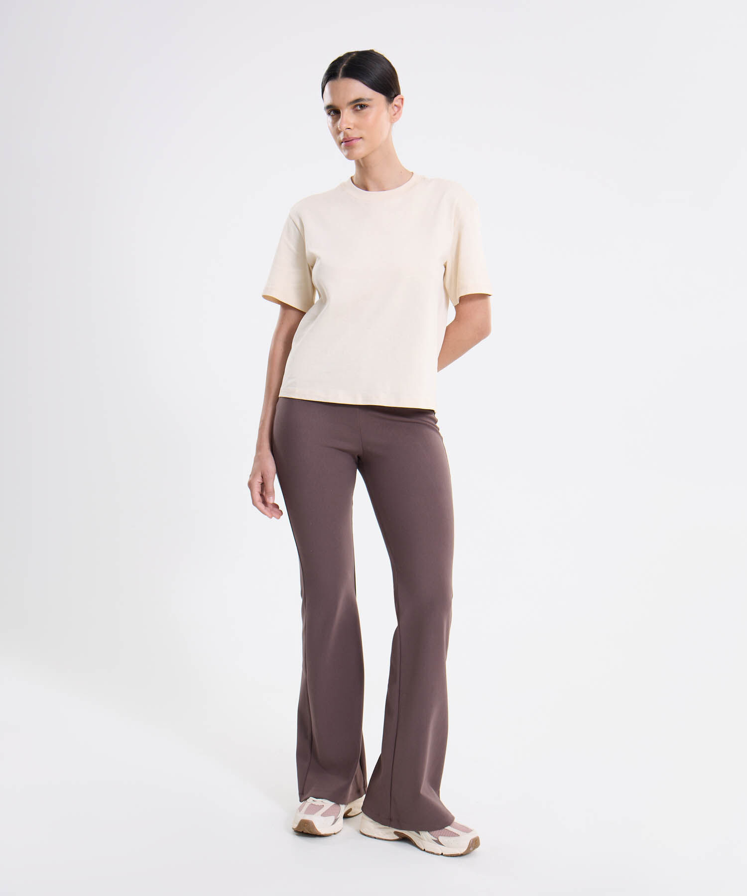 Camiseta Para Mujer Beige