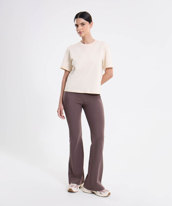 Camiseta Para Mujer Beige
