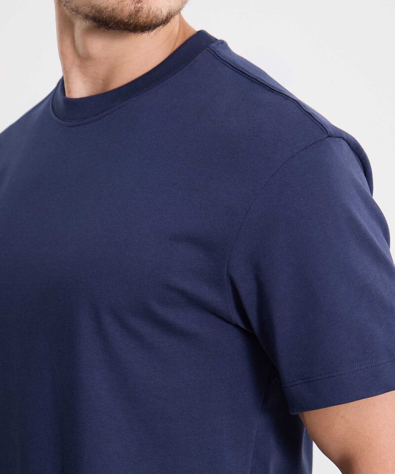 Camiseta Para Hombre AzulOscuro